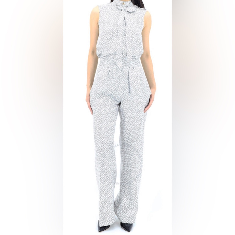 BURBERRY Monogram Print Silk Set